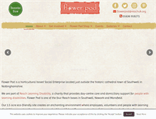 Tablet Screenshot of flowerpod.org